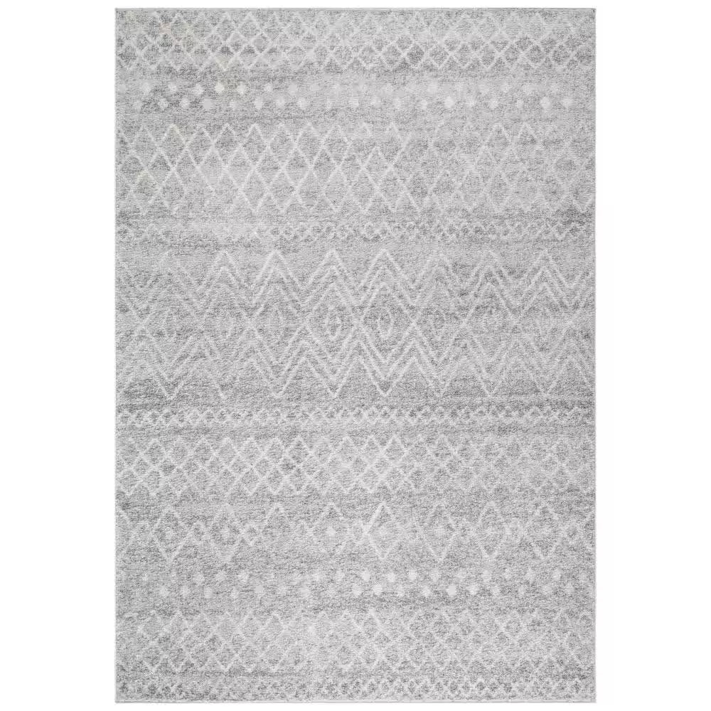 Madison Ivory/Fuchsia 5 Ft. X 8 Ft. Geometric Area Rug