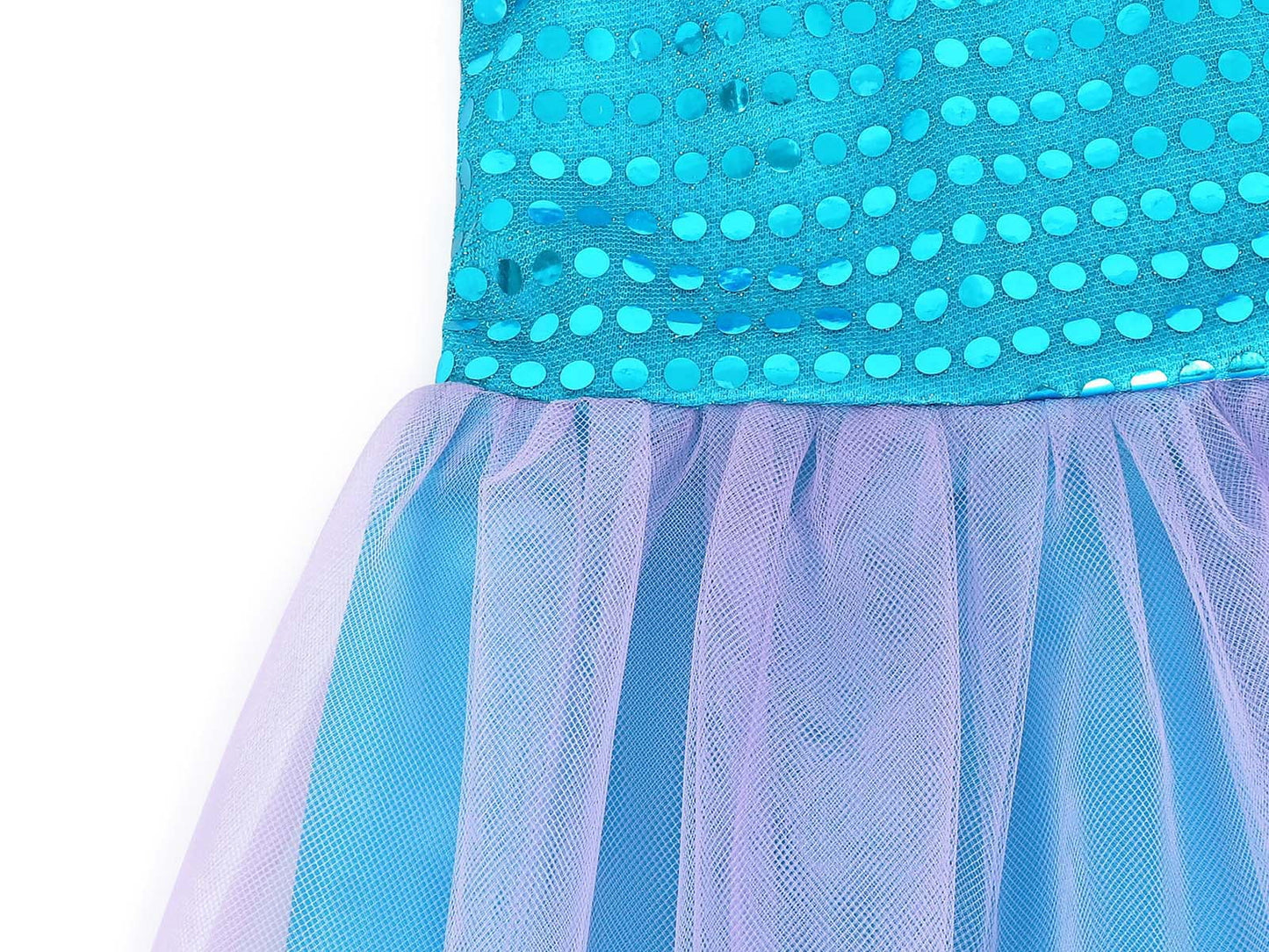 Princess Little Mermaid Costume Dress up for Girls Fancy Clothes Cosplay Birthday Party