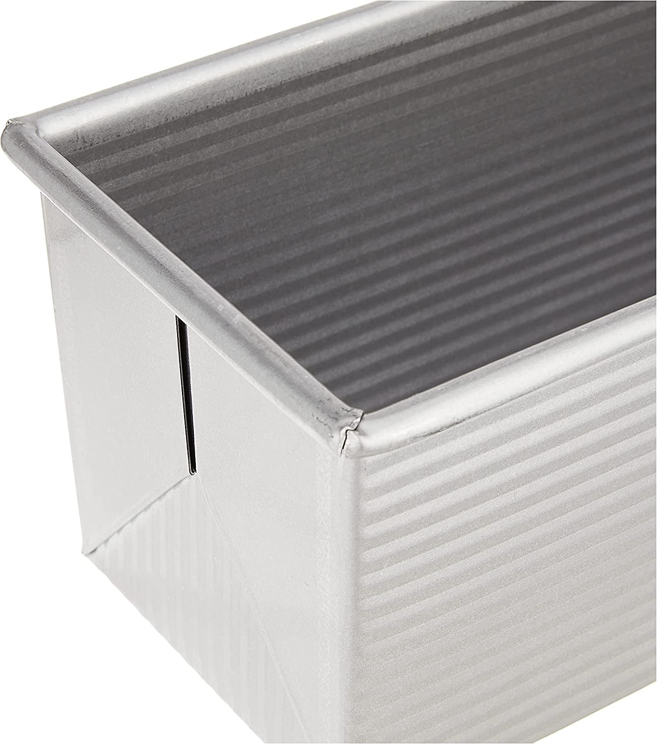 Bakeware Pullman Loaf Pan with Cover, 13 X 4 Inch, Nonstick & Quick Release Coating, Made in the USA from Aluminized Steel