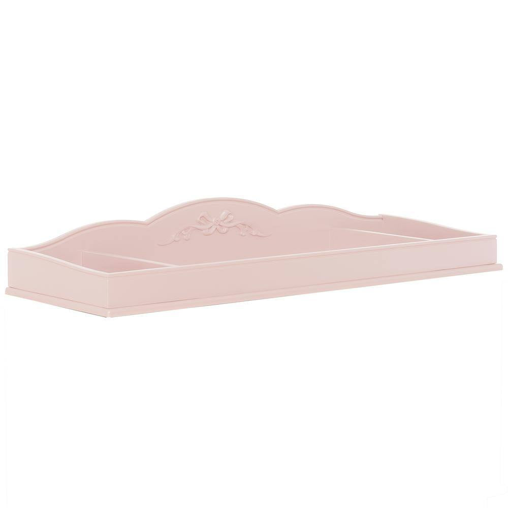 Aurora Blush Pink Changing Tray Full Assembly I Lasting Quality I Intricate Ribbon Bow Scrollwork