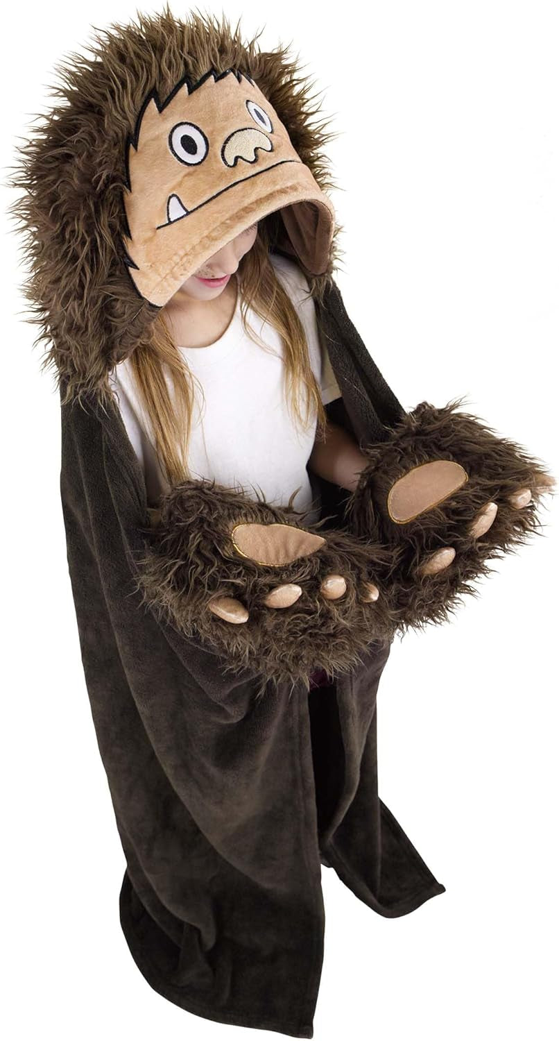 Wearable Hooded Blanket for Kids, Animal Hooded Blanket (Bear)