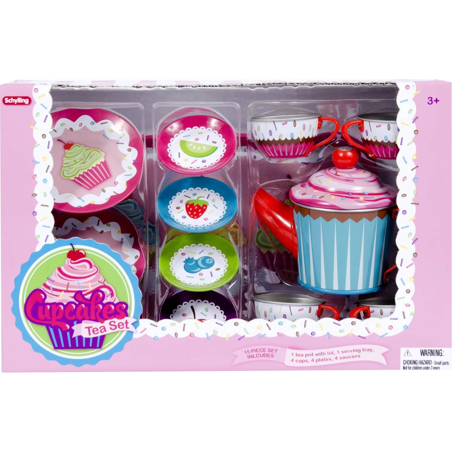 Cupcake Tin Tea Party Set, for Children Age 3+