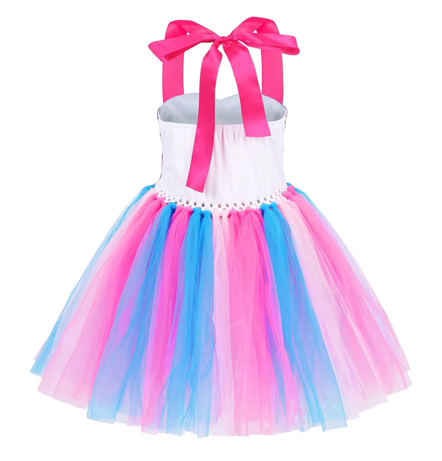 Little Girls Sequin Ariel Mermaid Princess Cosplay Dress Birthday Party Halloween Cosplay Costumes with Hairband 6-7 Years