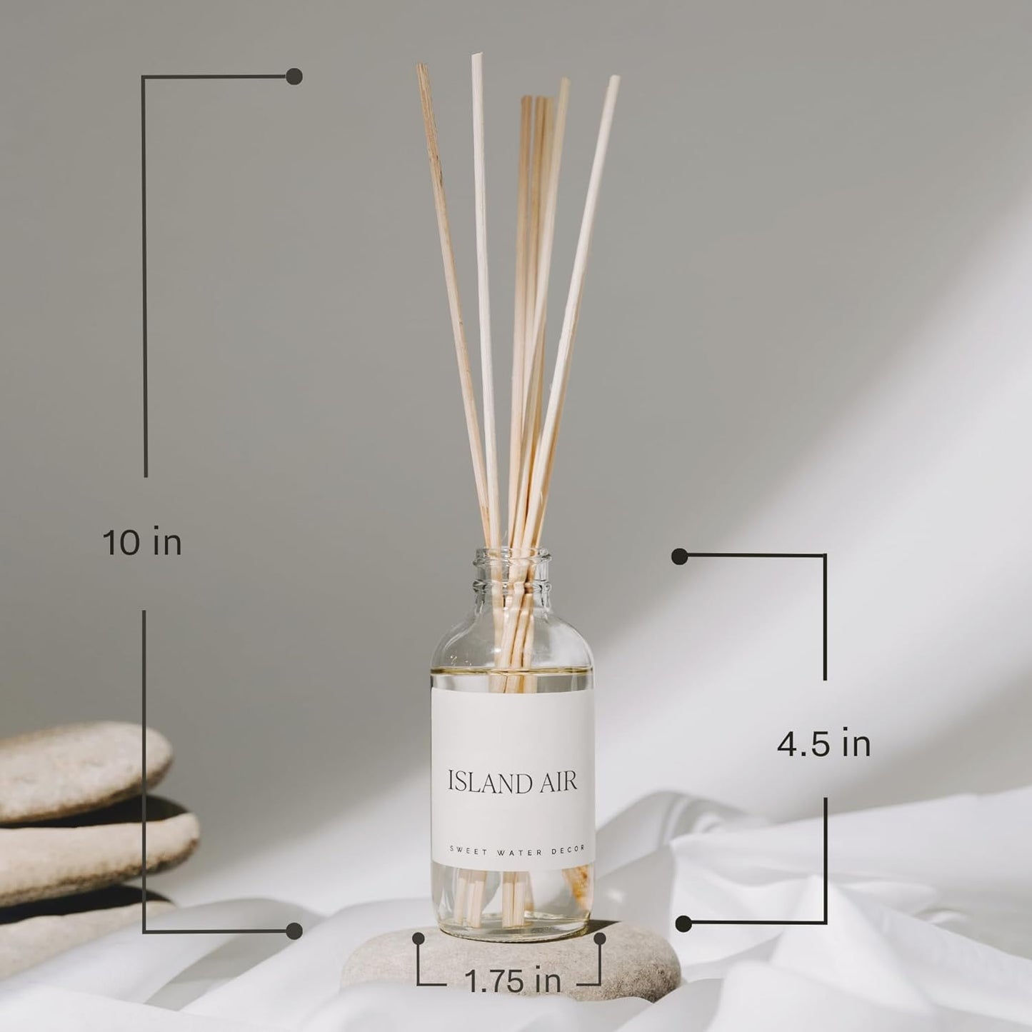 Hello Fall Reed Diffuser Set - Hot Cider, Cinnamon, Cloves, Apple, and Nutmeg Scented Diffuser - Scent Diffusers for Home, Long Lasting Fragrance, Made in the USA