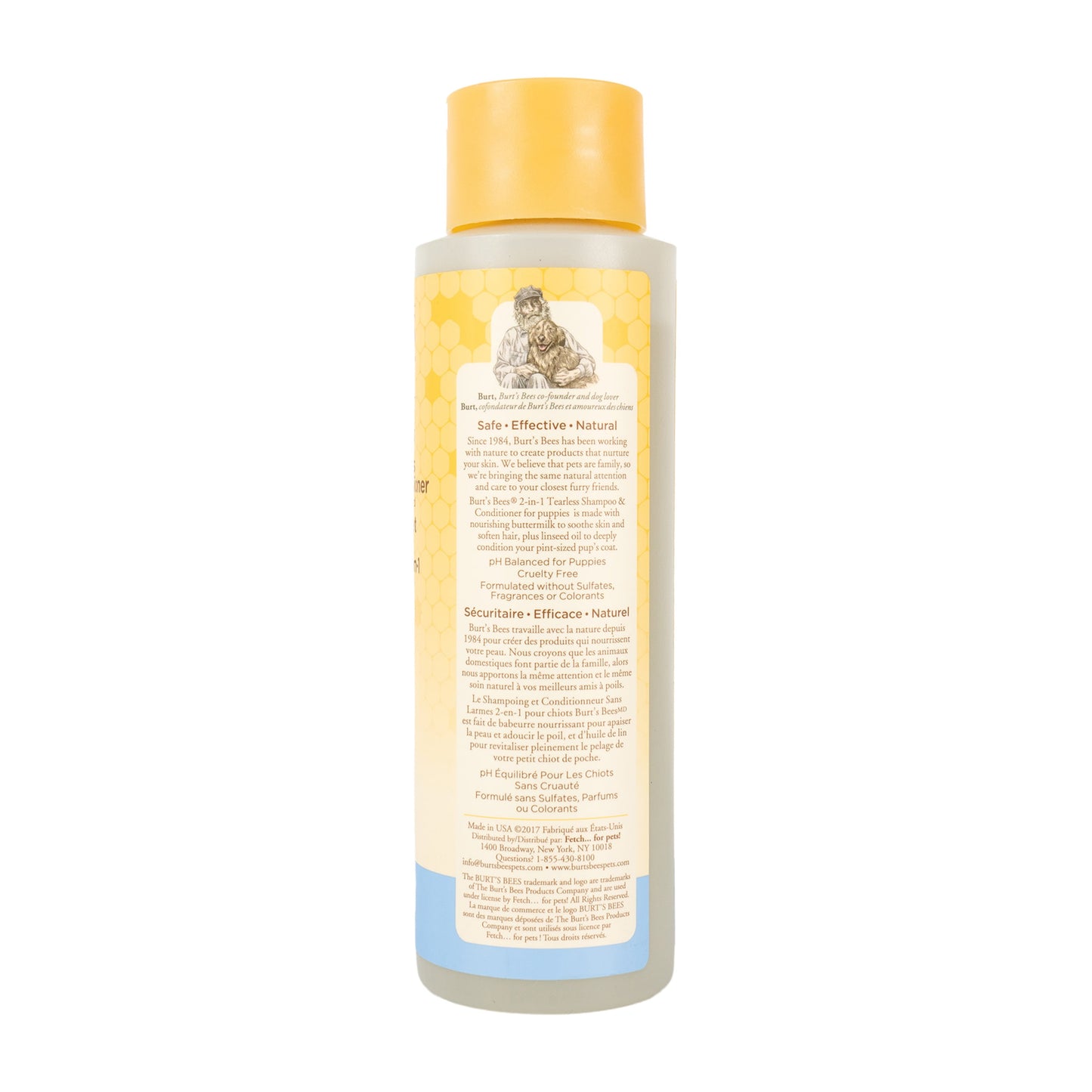Natural Pet Care Tearless 2 -1 Dog Puppy Shampoo Conditioner Buttermilk and Linseed Oil