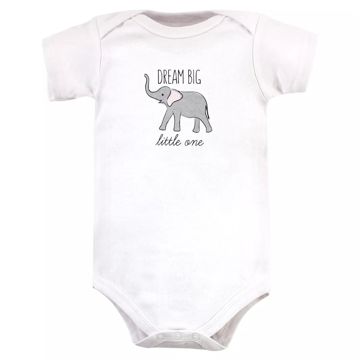 Hudson Baby Infant Girl Cotton Bodysuits, Modern Pink Safari