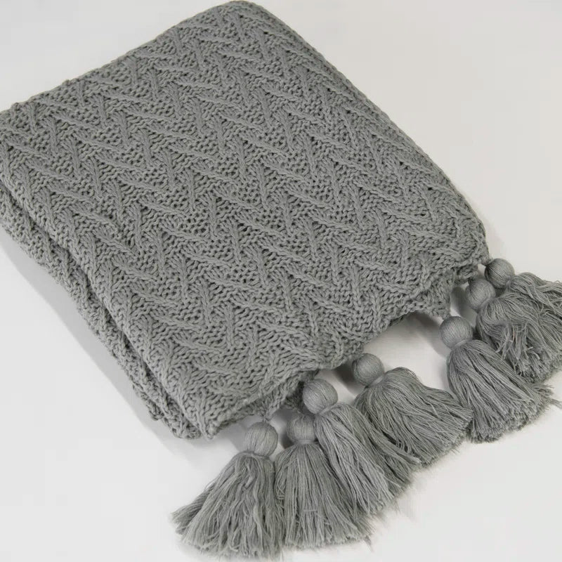 Hallie Knitted Throw Blanket