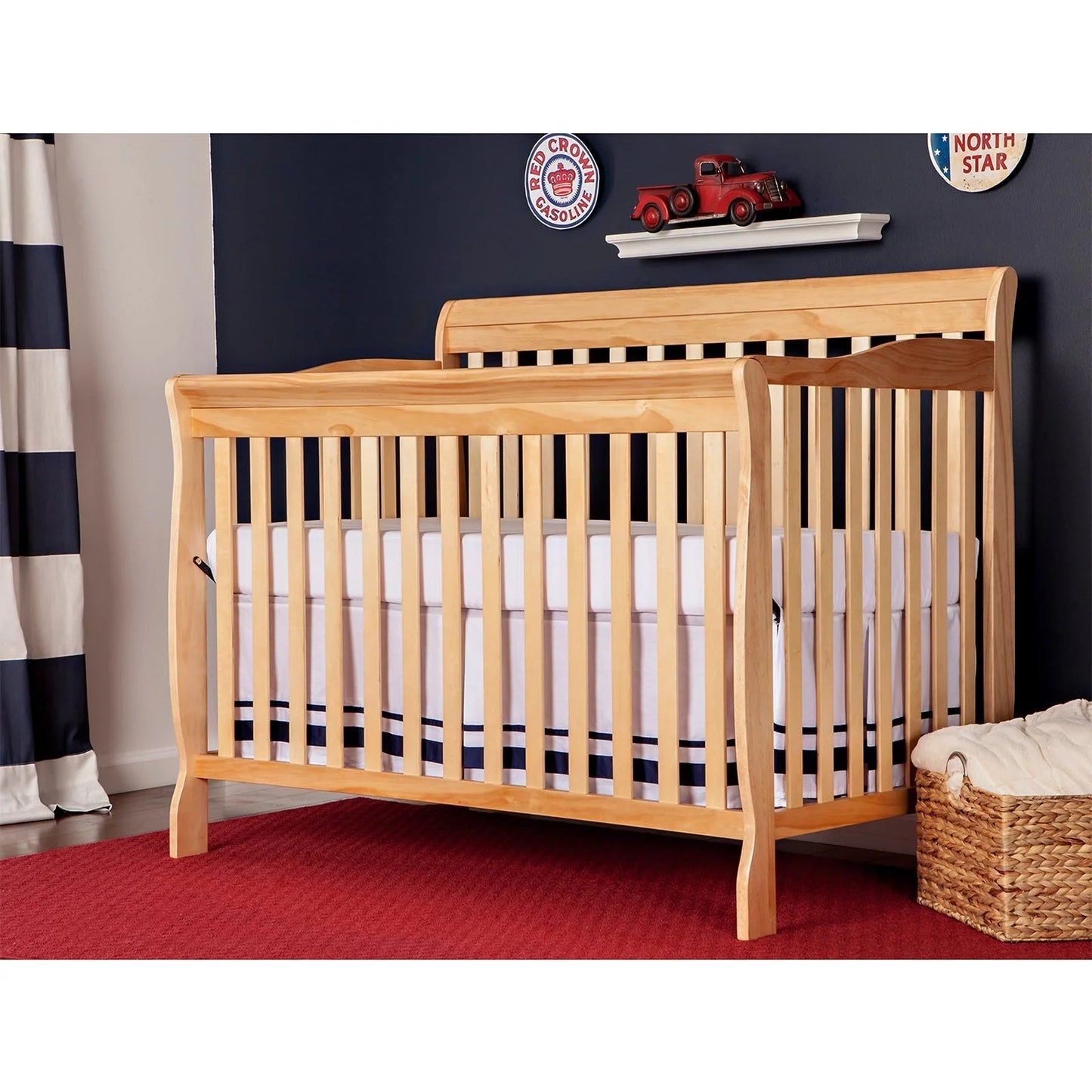 Ashton Convertible 5-In-1 Crib, Indigo