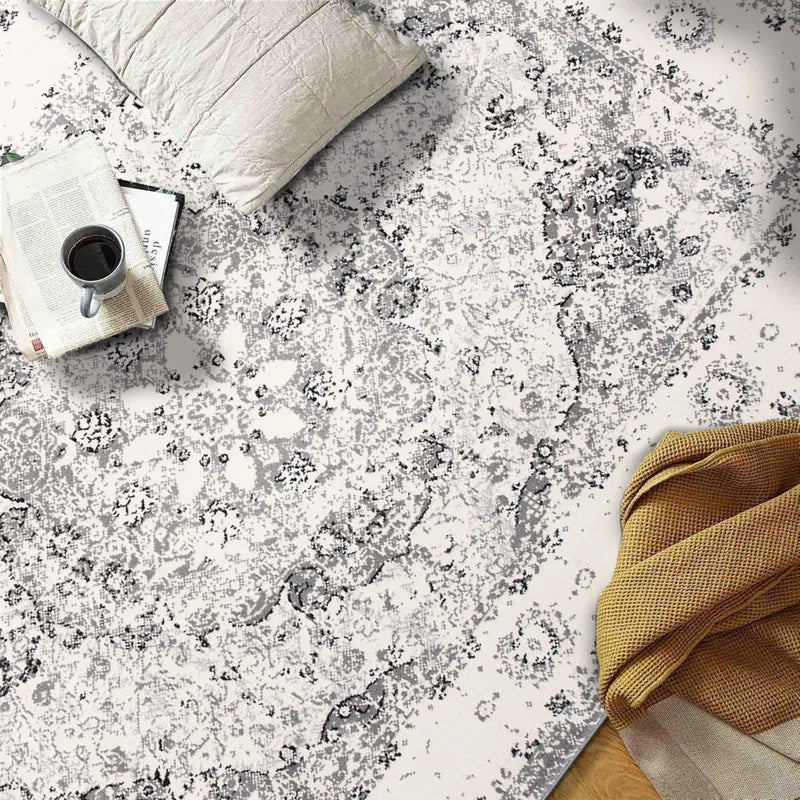 Hector Performance Oriental Gray/Ivory/Black Indoor Rug