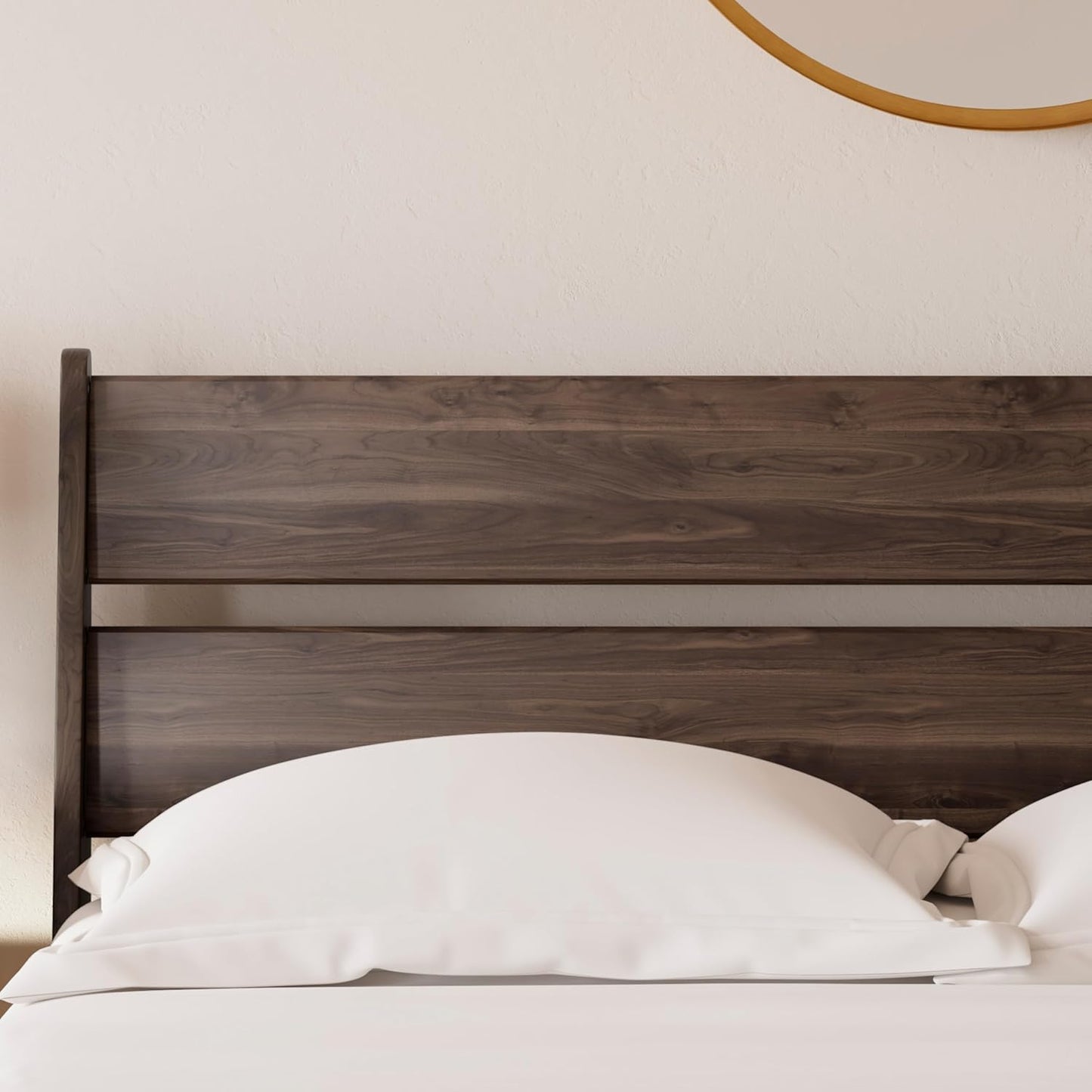 Calverson Modern Open Slat Panel Headboard ONLY, Queen, Brown