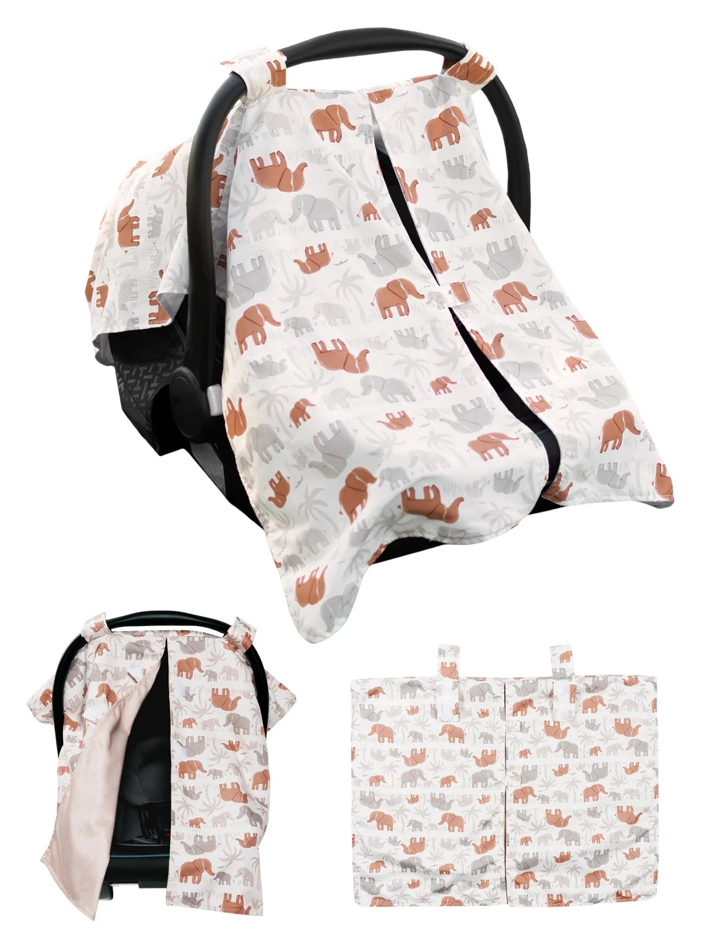 by Gerber Gender Neutral Infant Car Seat Canopy Cover, Ivory