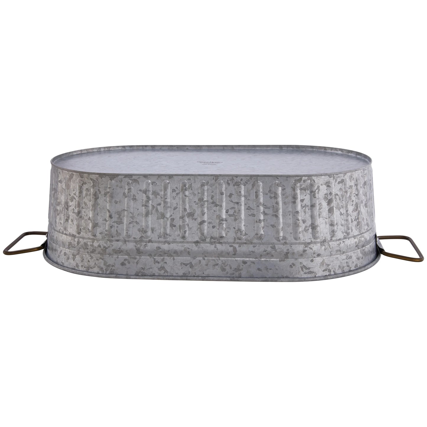 - BH28-056-099-21 Oval Galvanized Tub, 20.27" L X 11.22" W X 5.7" H
