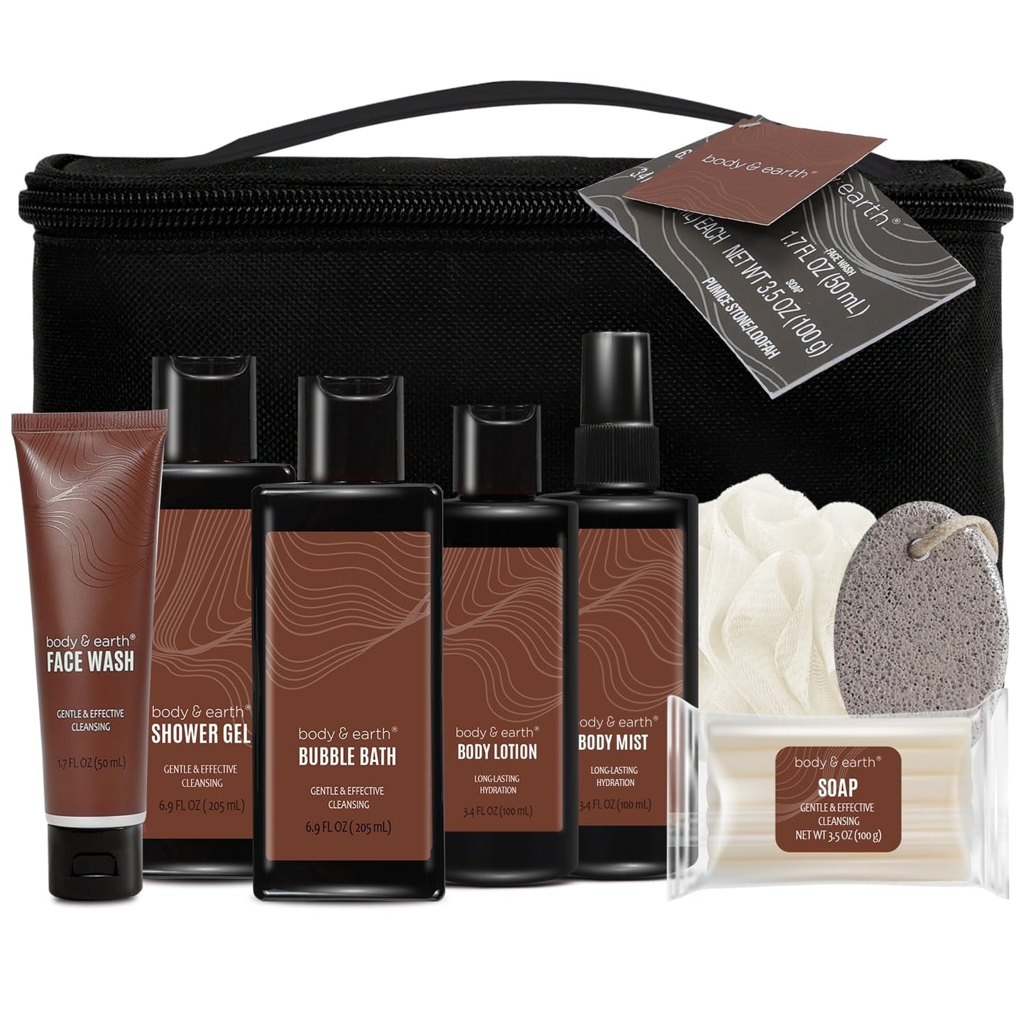 Spa Baskets for Men - 8Pcs Mens Bath Sets Birthday Gifts Sandalwood Bath and Body Set, Self Care for Men, Husband Men Father'S Day Gifts
