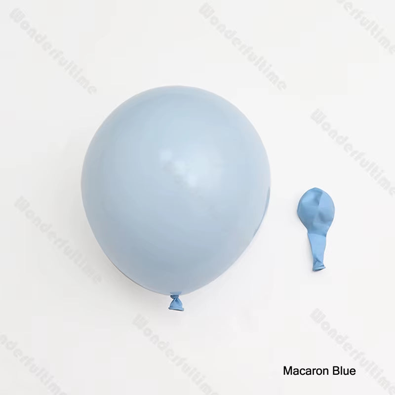 5/10/12/18Inch Doubled Dusty Blue Grey White Sand Balloons Boho Farm Theme Birthday Boy Decorations Custom Balloons Garland Arch