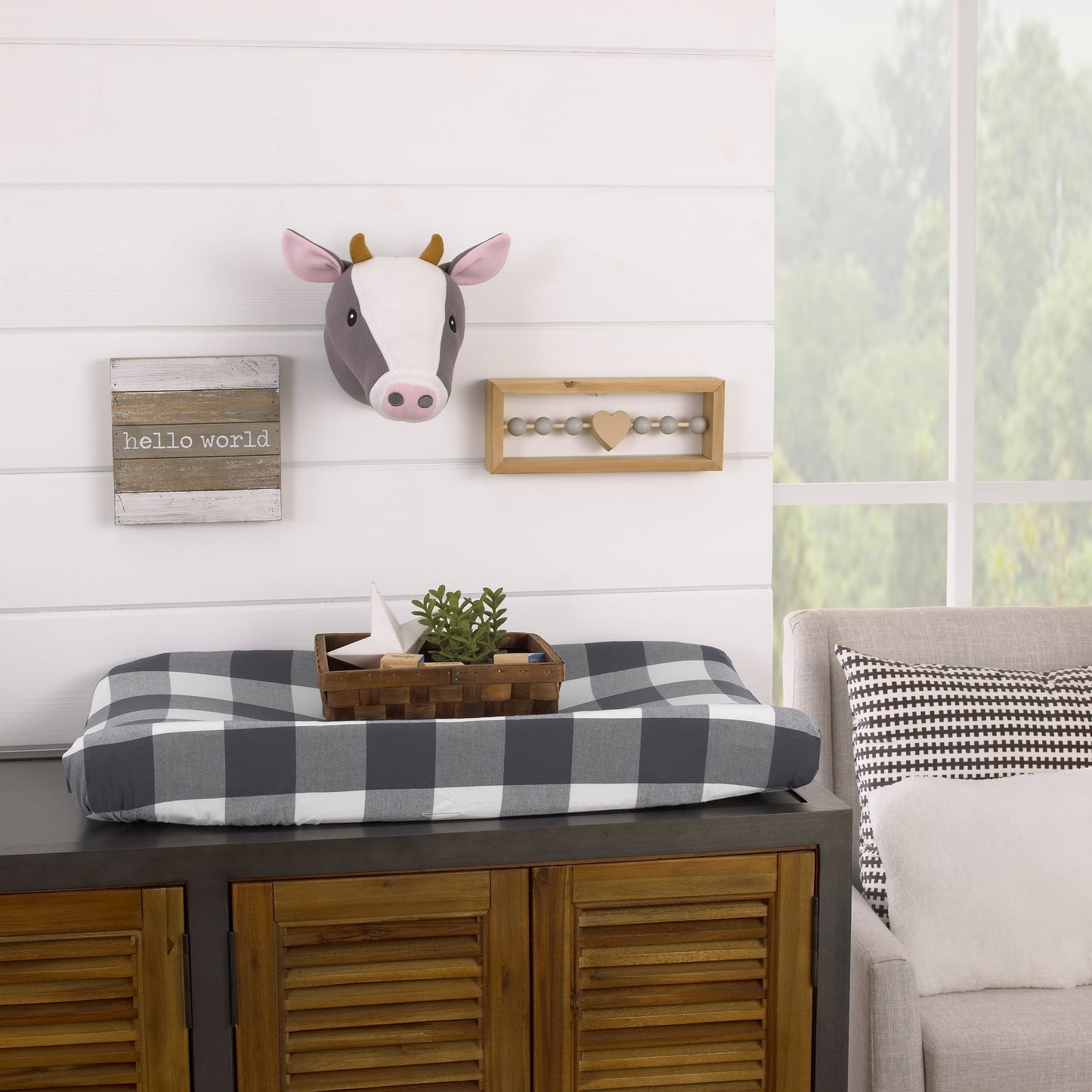Plush Fleece Cow Head Wall Décor