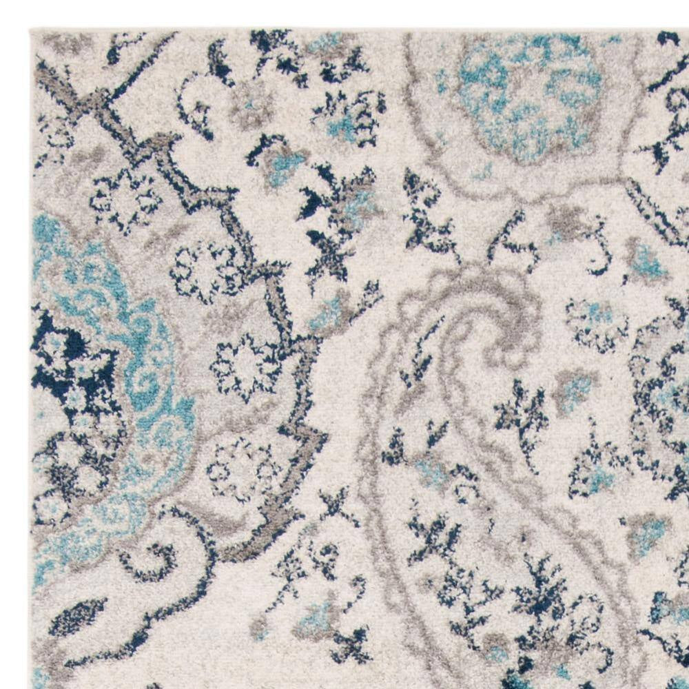 Madison Cream/Light Gray 7 Ft. X 9 Ft. Border Area Rug