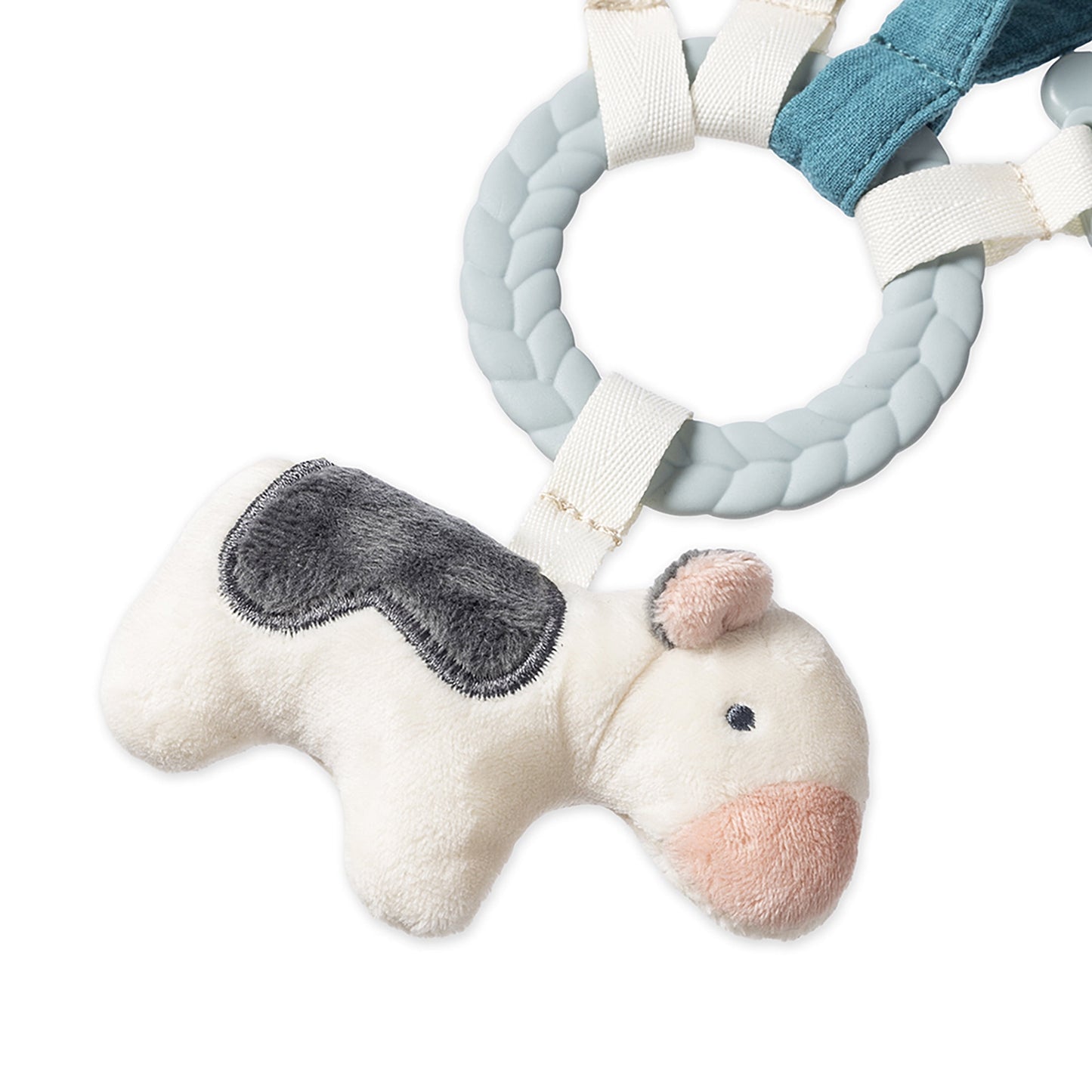 Bitzy Busy Toy & Teether Unisex Gift Set - Farm 0M+ Multi Color