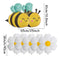7Pcs Bee Daisy Foil Balloon Set for Spring Birthday Anniversaries Graduations Mother'S Day Party Decoration Daisy Flower Globos