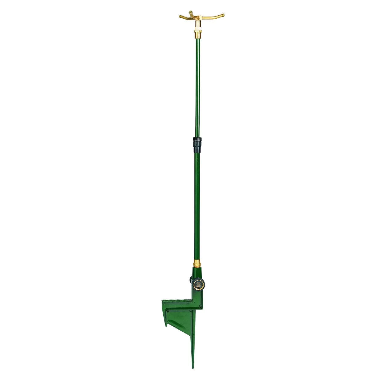 Irrigation 3-Arm Rotating Sprinkler on Telescoping Step Spike