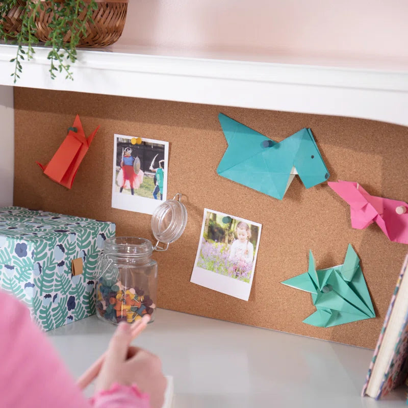 Kids Media Desk Hutch and Chair Set