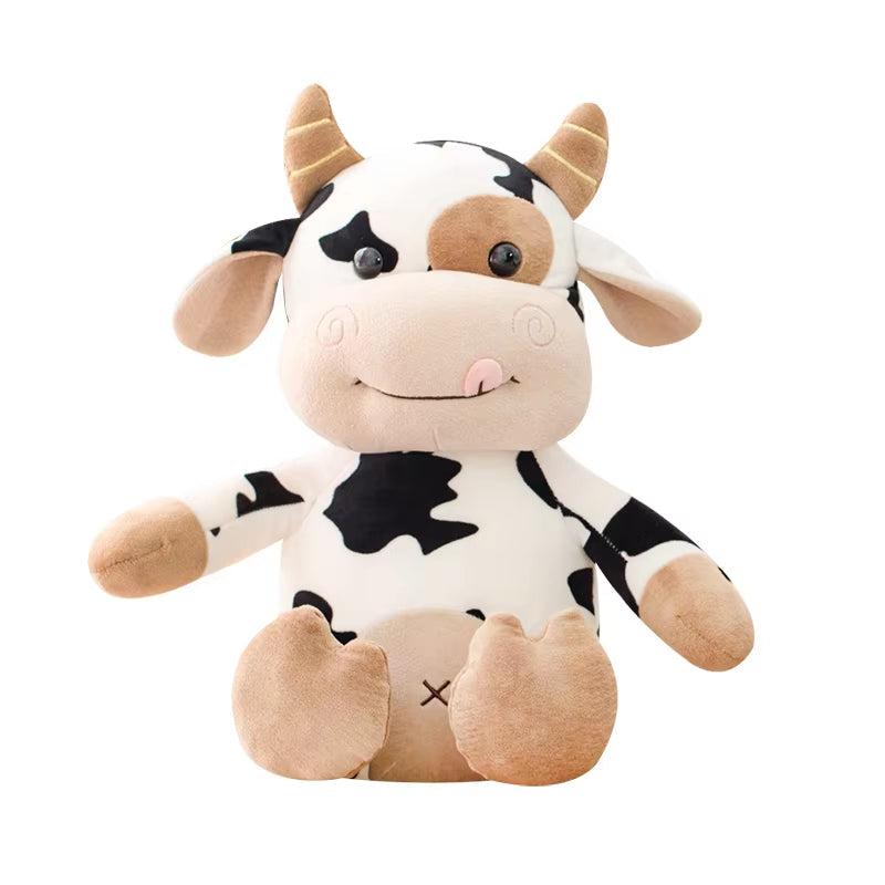 2020 New Plush Cow Toy Cute Cattle Plush Stuffed Animals Cattle Soft Doll Kids Toys Birthday Gift for Children