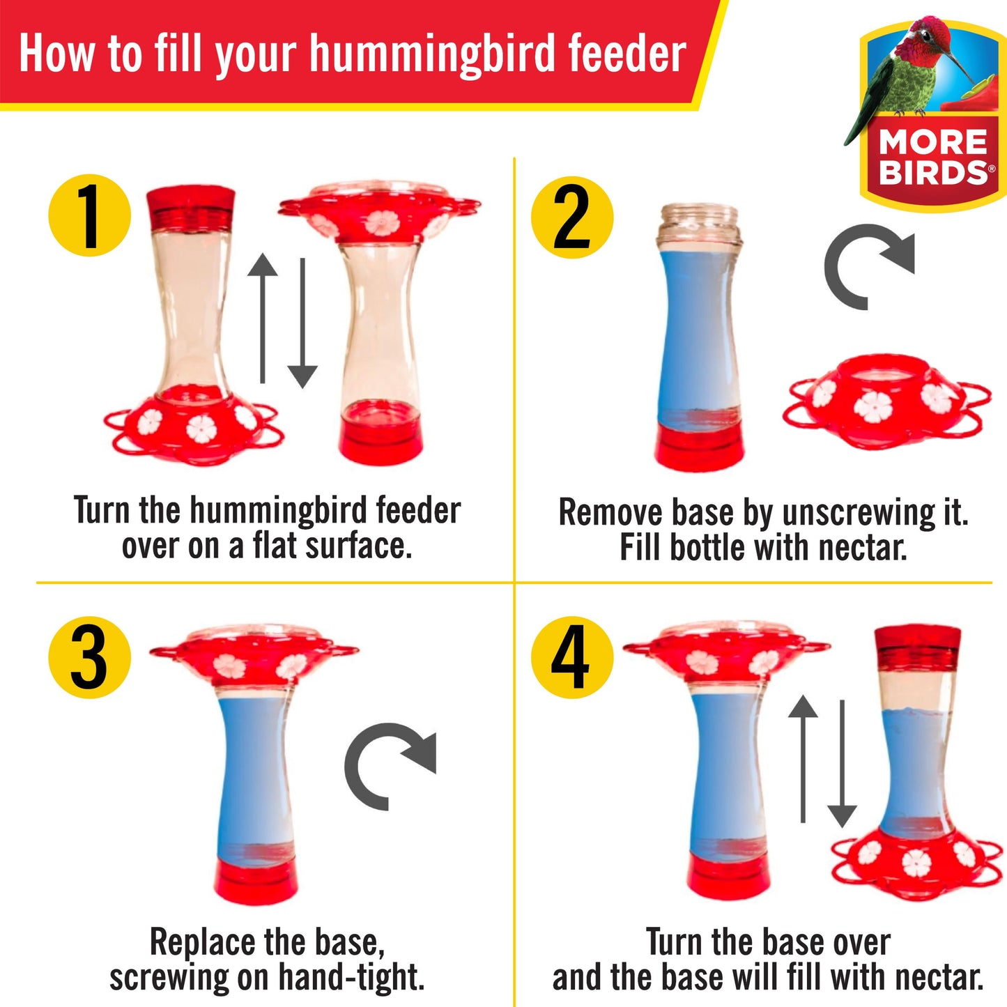 Jubilee Glass Bottle Hummingbird Feeder, 20 Oz Nectar Capacity, Clear