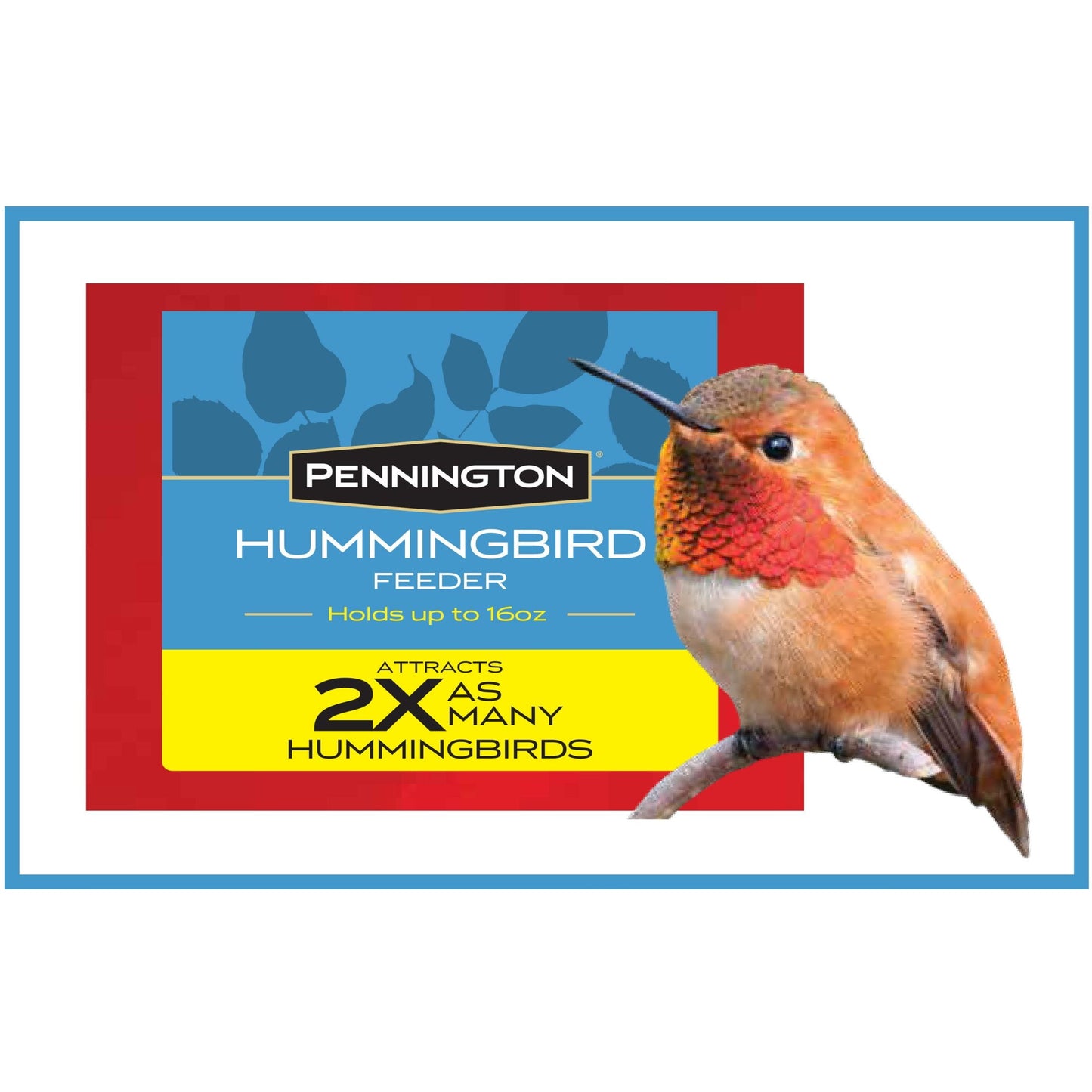 Glass Red Hummingbird Feeder, 16 Oz Nectar Capacity