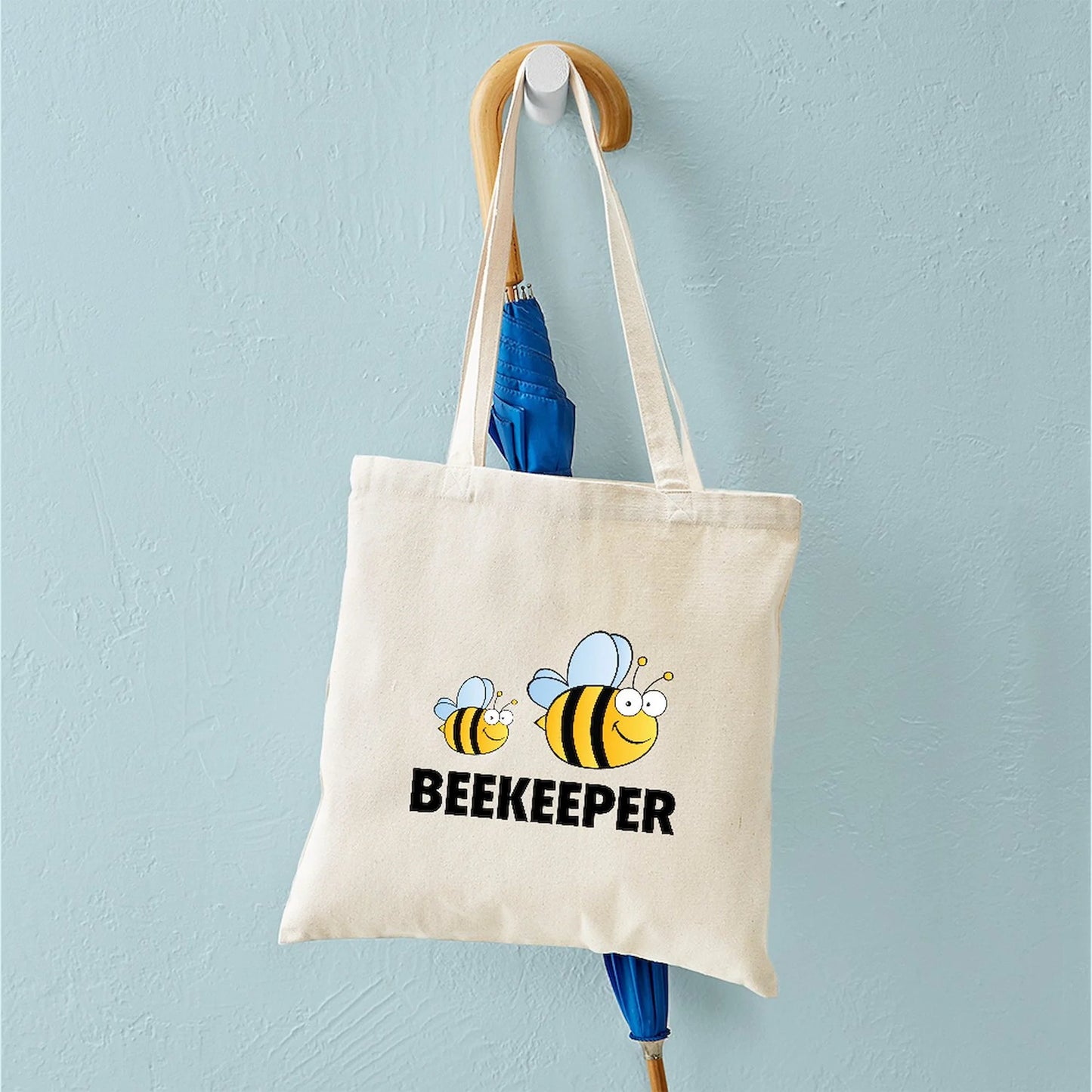 - Beekeeper Tote Bag - Natural Canvas Tote Bag, Cloth Shopping Bag