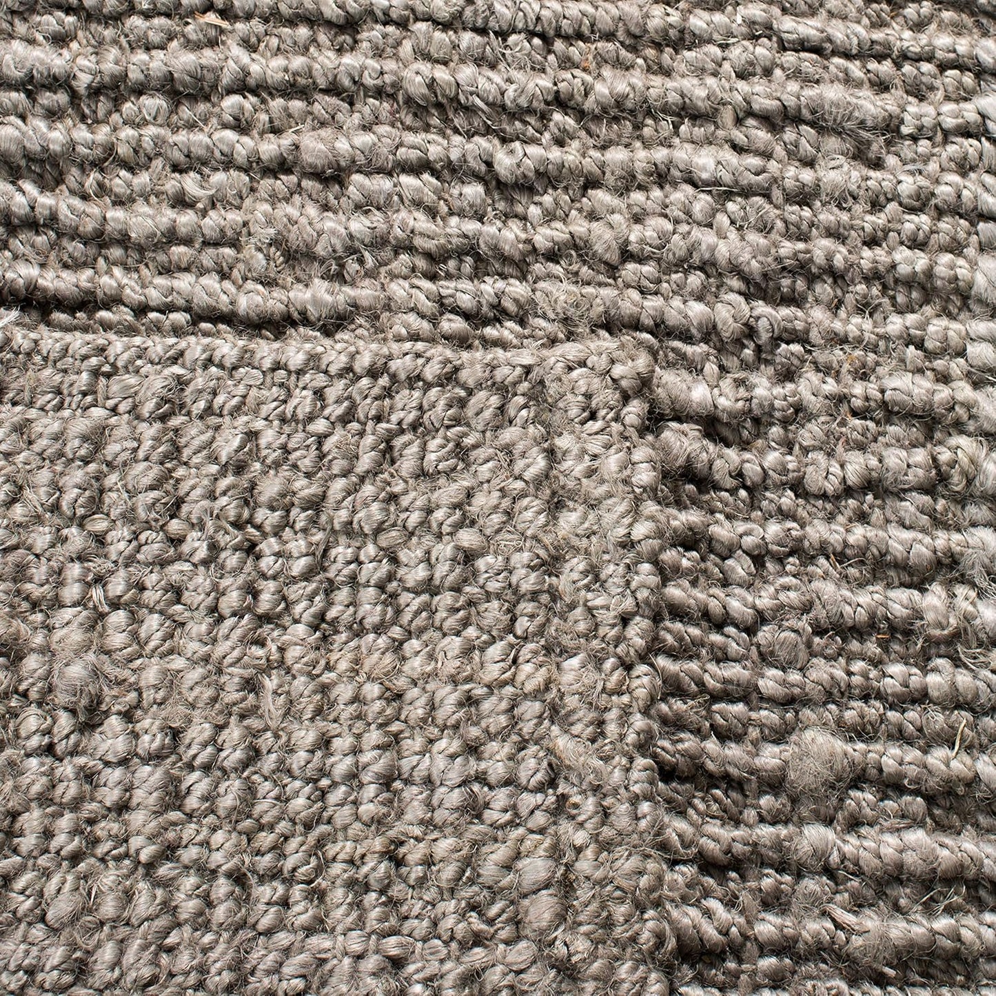 Natural Fiber Collection Runner Rug - 2'6" X 8', Light Grey, Handmade Chunky Textured Jute 0.75-Inch Thick, Ideal for High Traffic Areas in Living Room, Bedroom (NF447G)