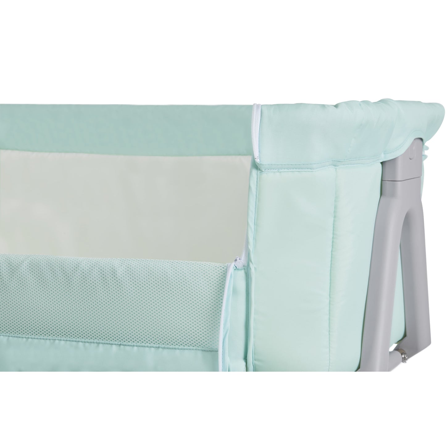 Orabelle Bedside Bassinet and Sleeper for Baby in Mint, Easy to Fold and Carry