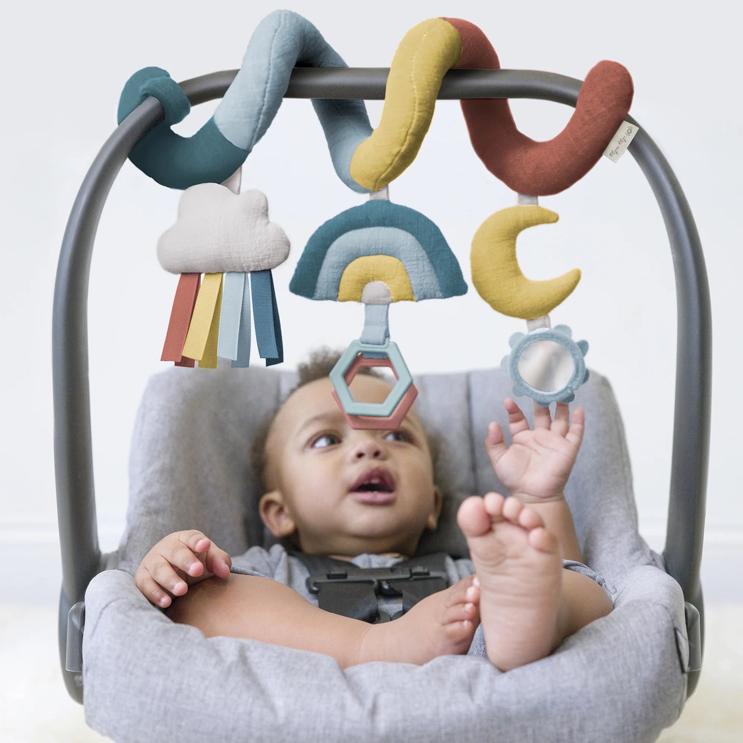 Unisex Bitzy Spiral Stroller & Car Seat Toy - Rainbow