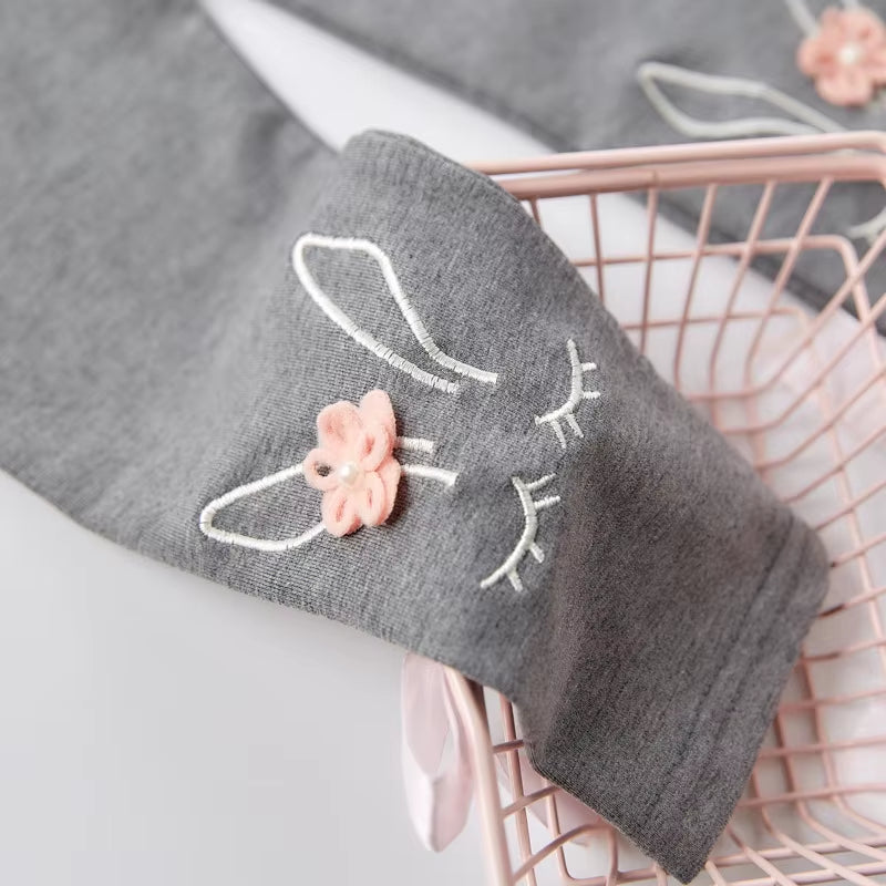 The New Spring Children Leggings Cartoon Cute Girls Long Thin Pants Cotton Baby Pants