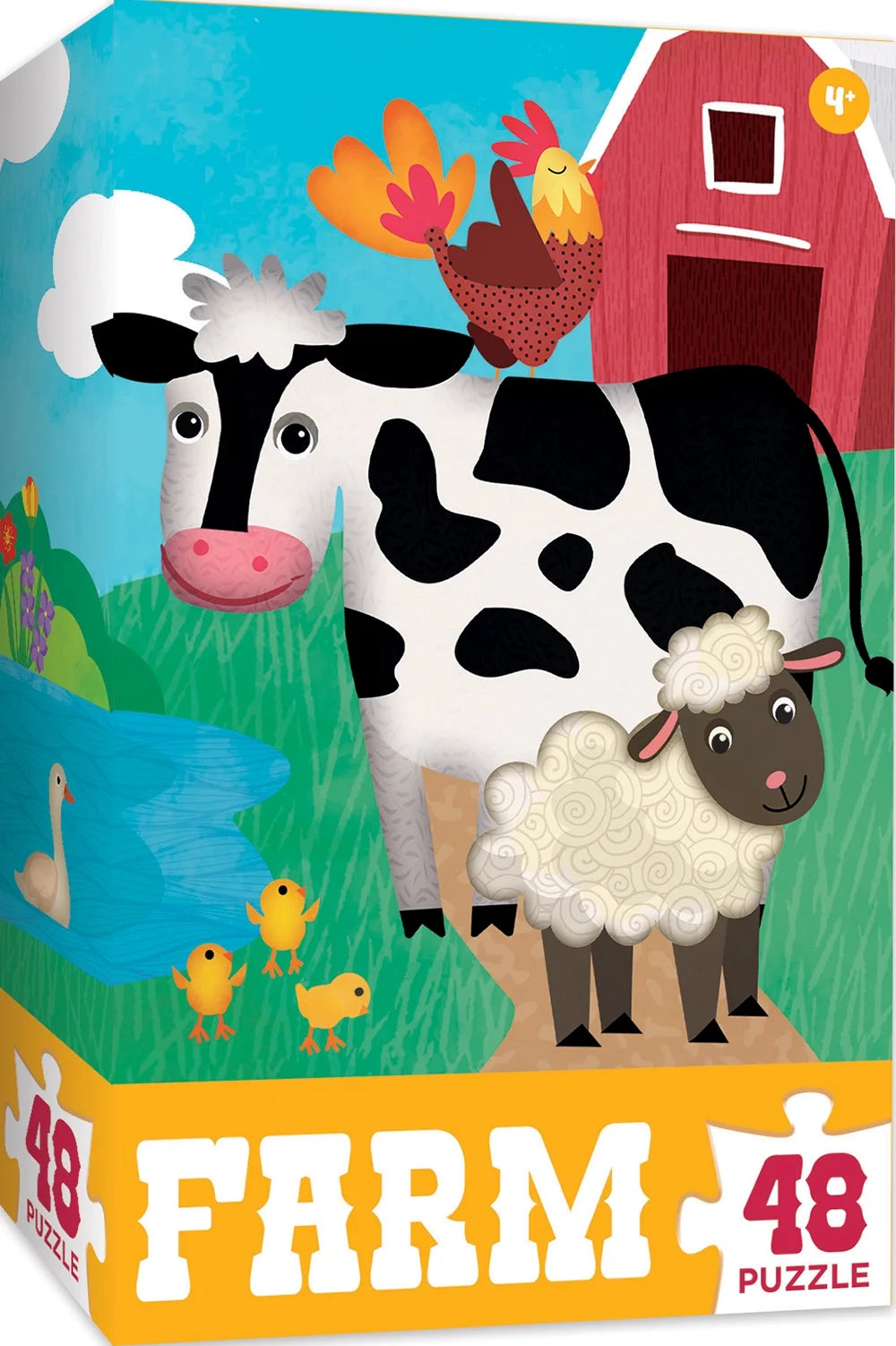 Farm 48 Pieces Interlocking Jigsaw Puzzle for Kids