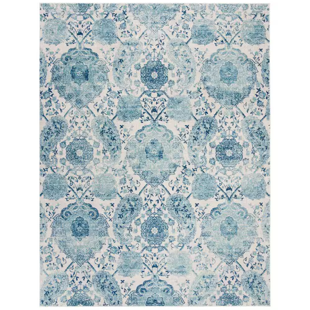 Madison Cream/Light Gray 9 Ft. X 12 Ft. Border Area Rug