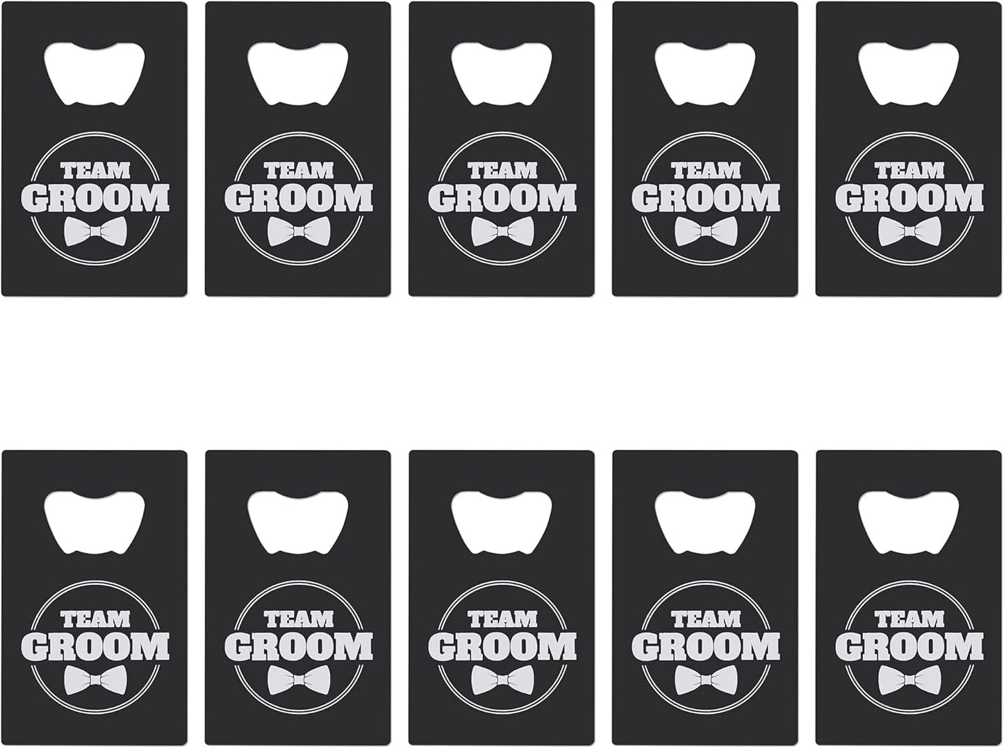 Groomsmen Bottle Openers (10 Pack) Groomsman Gifts I Team Groom Gifts