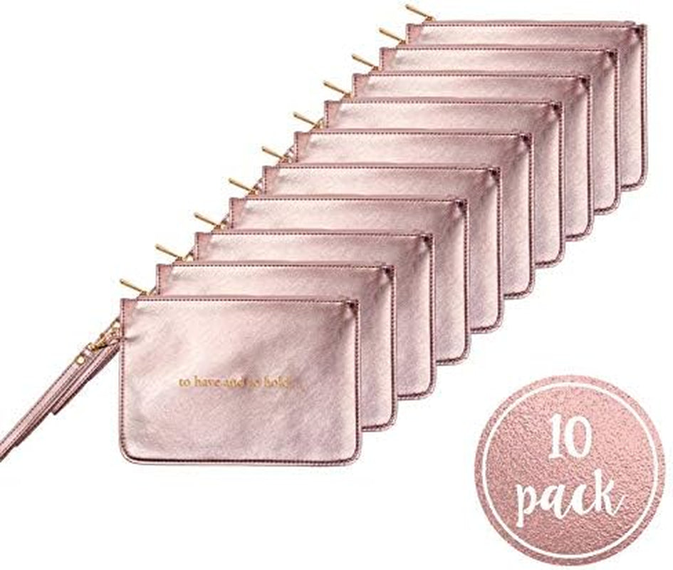 Rose Gold Bridesmaid Bags | Bridesmaid Gifts | Bride Tribe Bags | Bridal Shower Favors | Bride Tribe Favors | Set of 10