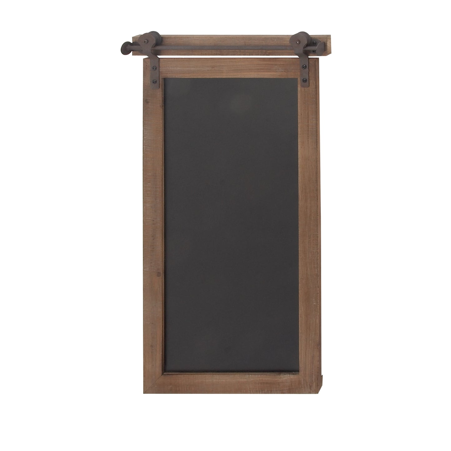 Brown Wood Sign Wall Decor with Chalkboard