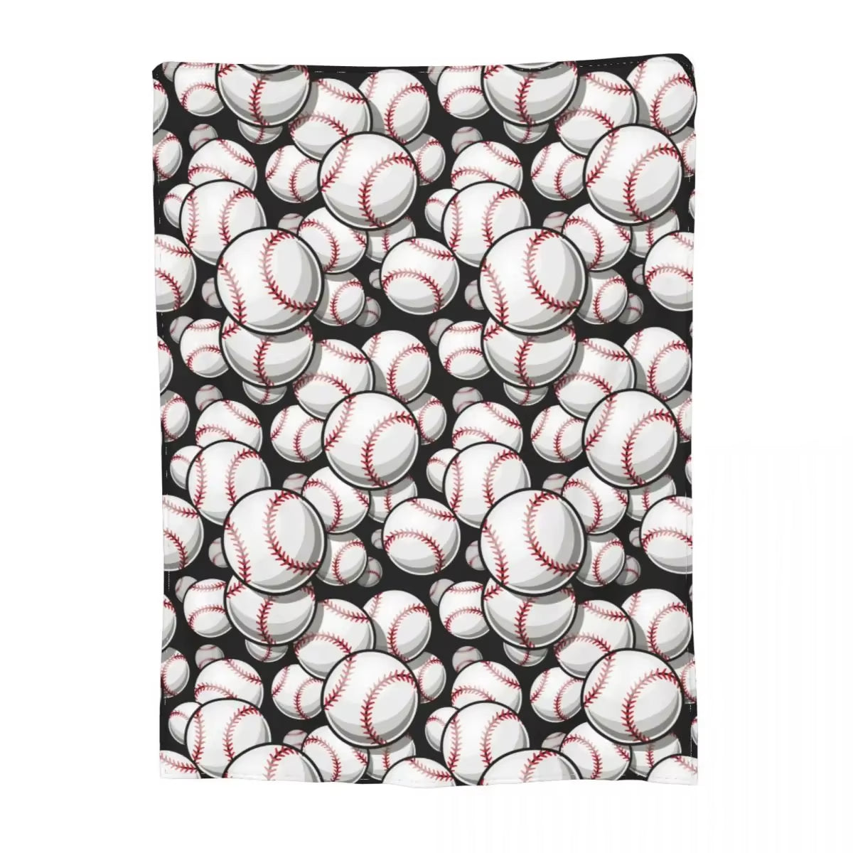 Sport Baseball Balls Blankets Fleece Spring Autumn Comfortable Lightweight Throw Blanket for Home Office Rug Piece