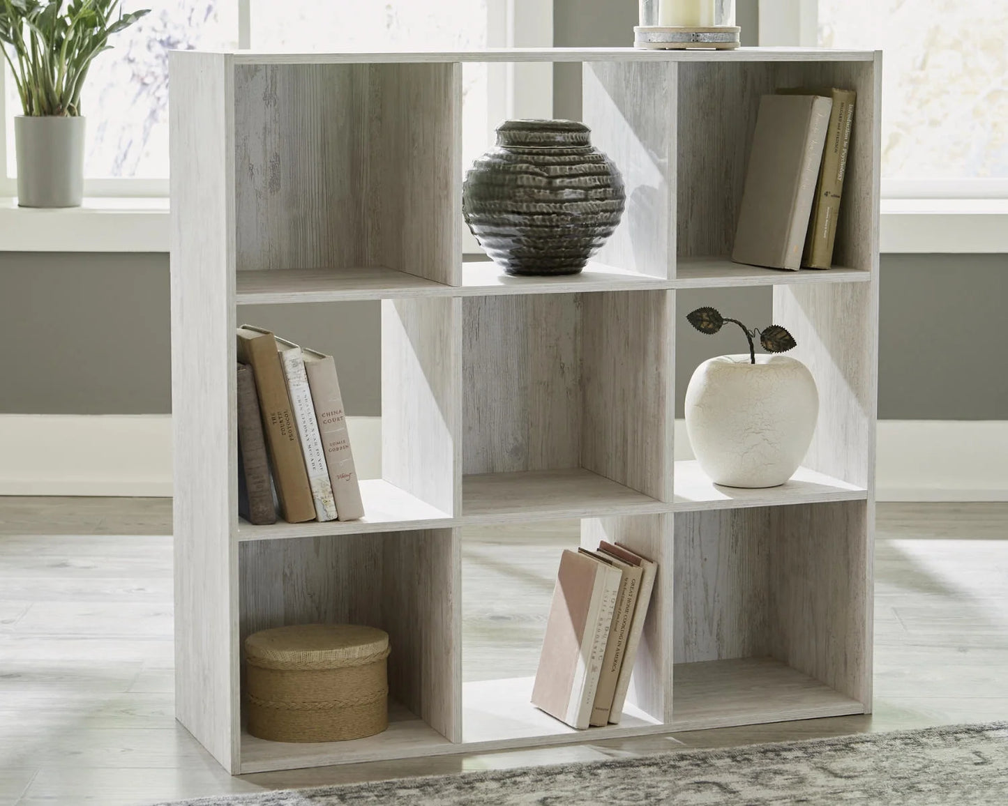 Casual Paxberry Nine Cube Organizer Whitewash