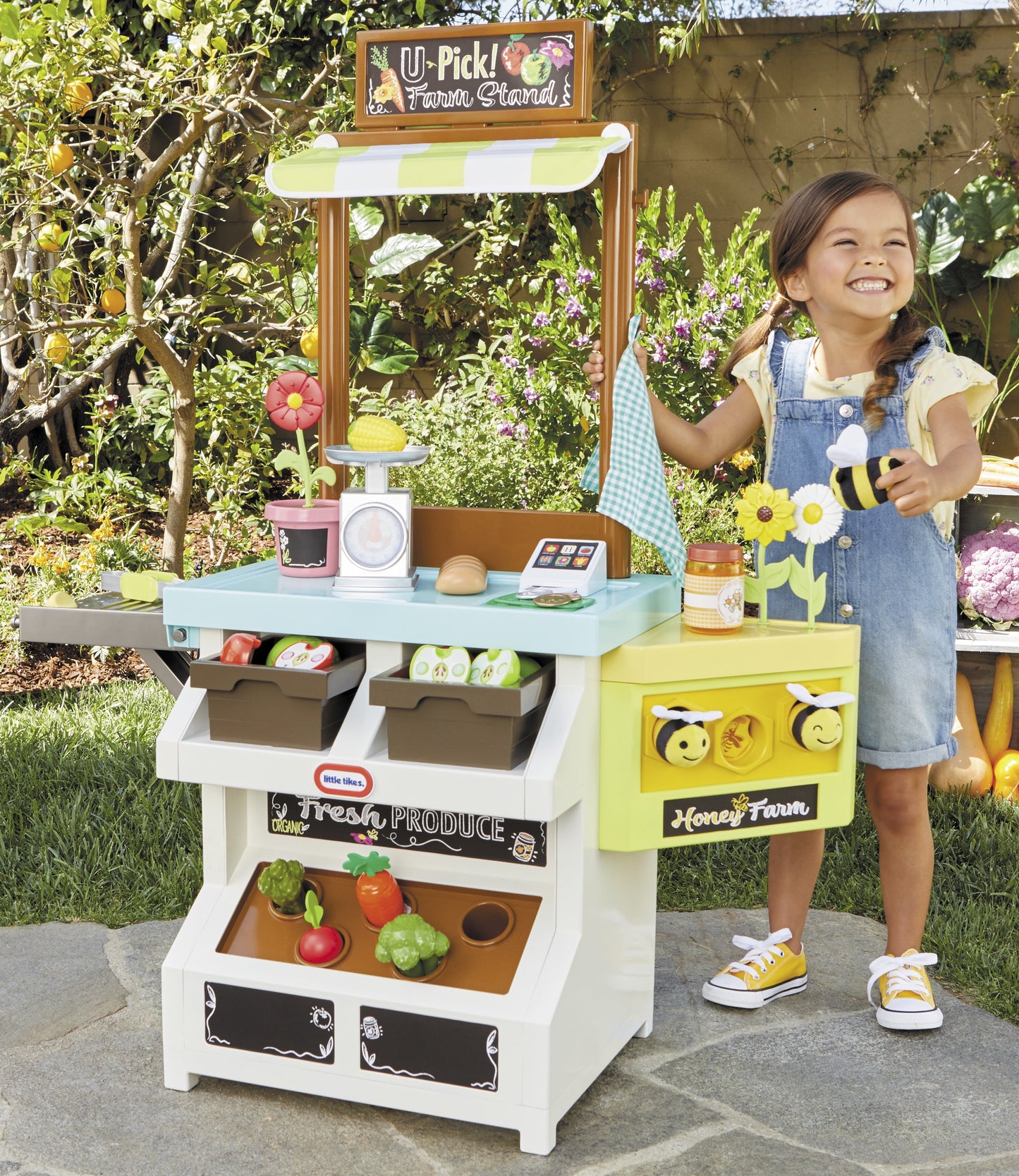 3-In-1 Garden to Table Market Kitchen Playset, Multi-Color, for Ages 3+