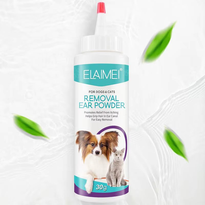 Ear Powder Pet Ear Cleaner Pet Ear Hair Removing Powder Healthy Care Anti-Ticks Cleaning Supplies Dog Products for Ear