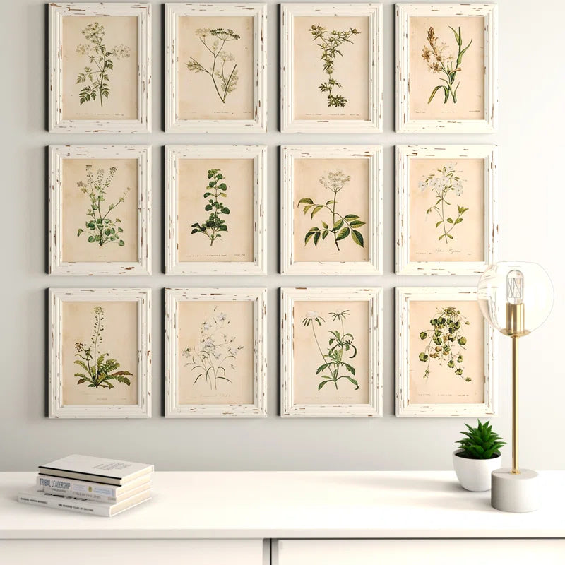 " Wild Flower Botanical " 12 - Pieces