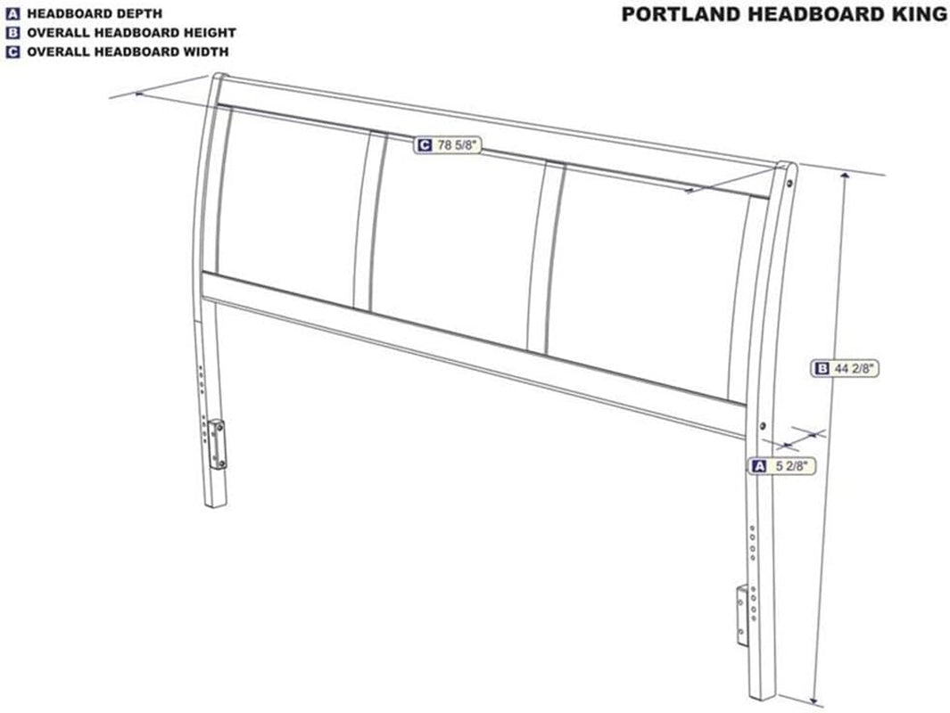 Portland Headboard King Walnut