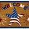 American Star Patriotic Natural Fiber Coir Doormat