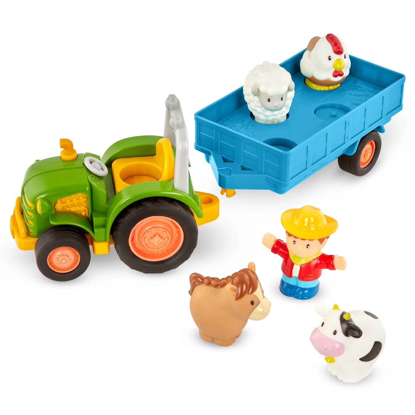 Farming Fun Tractor with 7 Pieces Lights and Sounds, Toddler and Preschool Toys