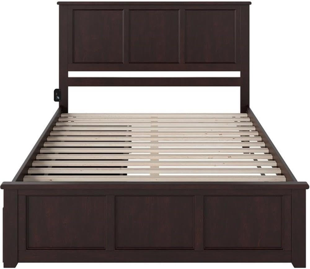 AFI Madison Queen Storage Platform Bed in Espresso