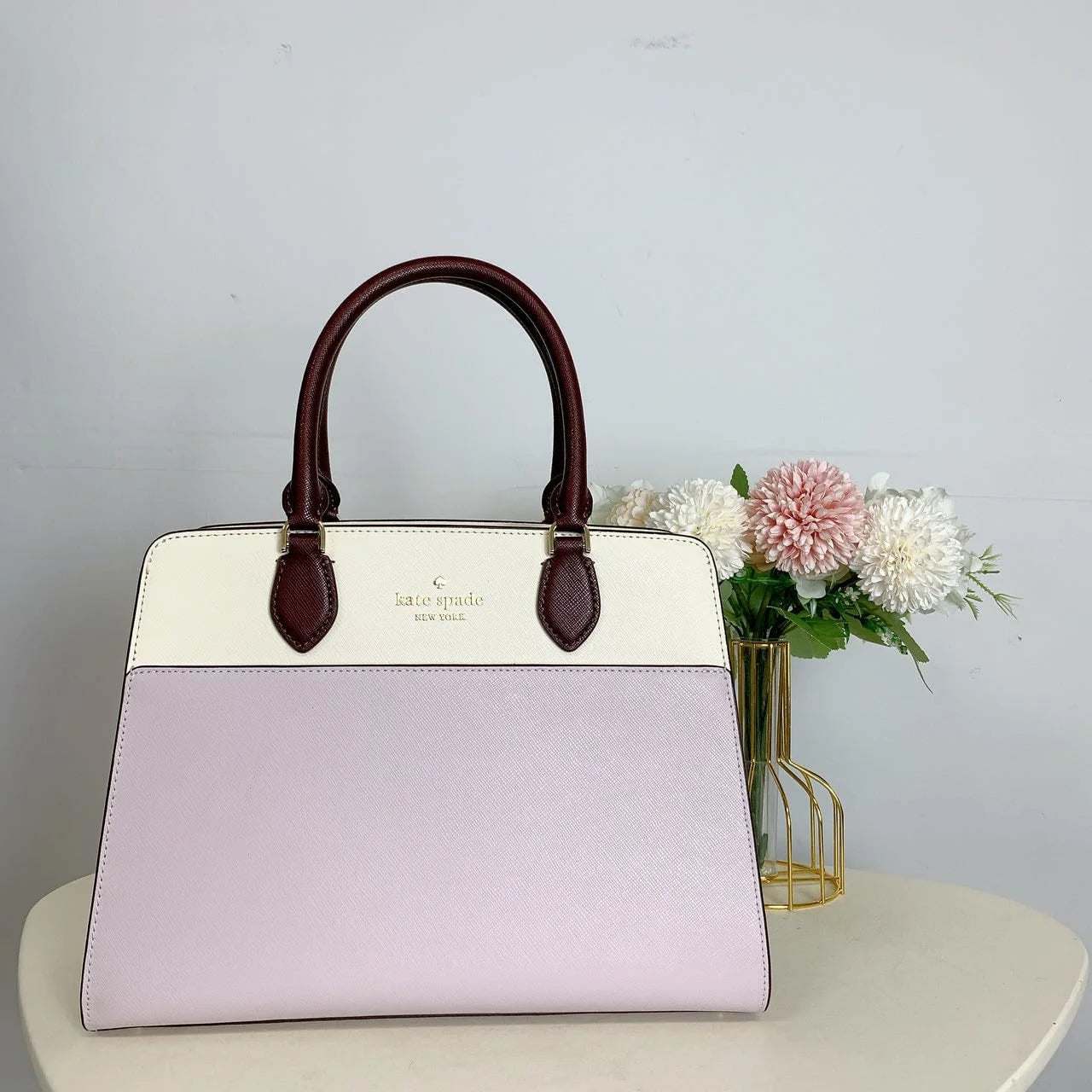 Kate Spade Madison Medium Top Zip Satchel Crossbody Black Saffiano Leather