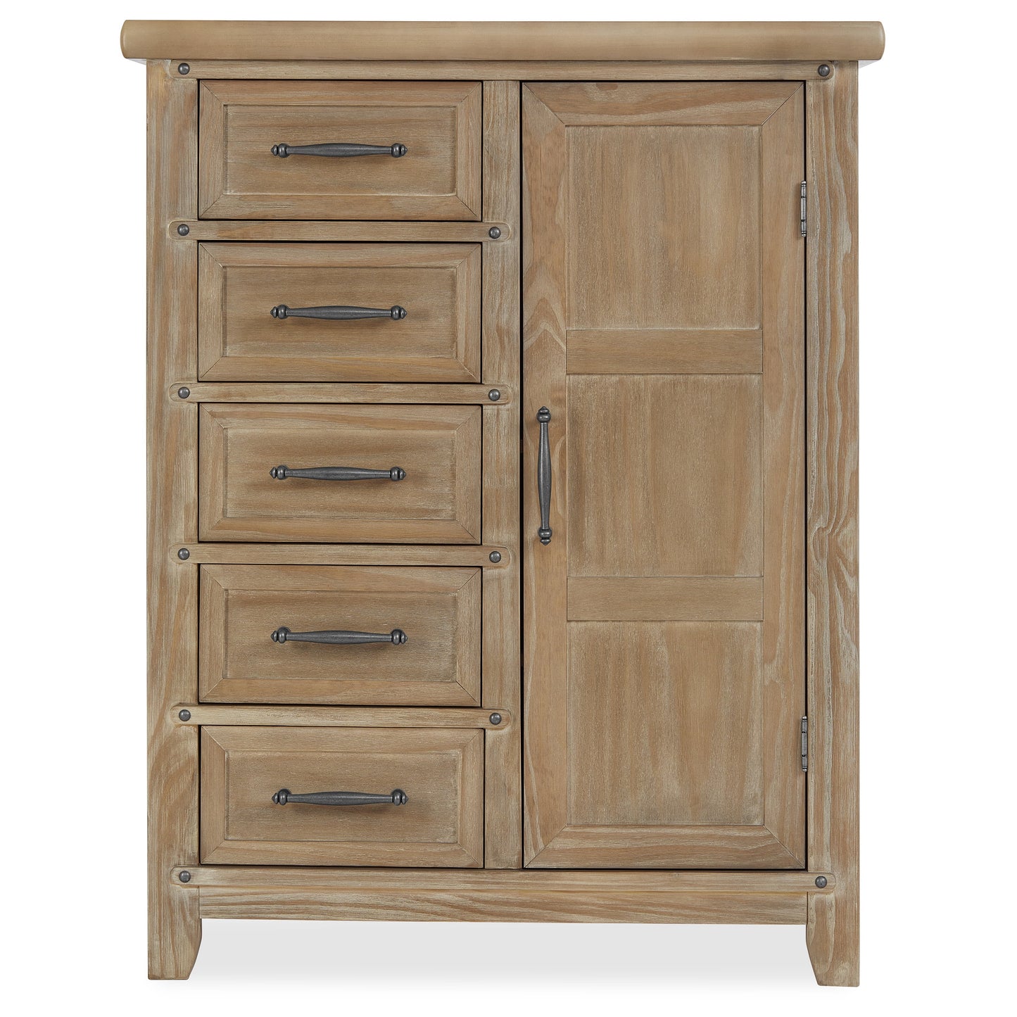 Andorra Chifferobe, Designed for Storage, Solid and Sturdy Build, Barnwood