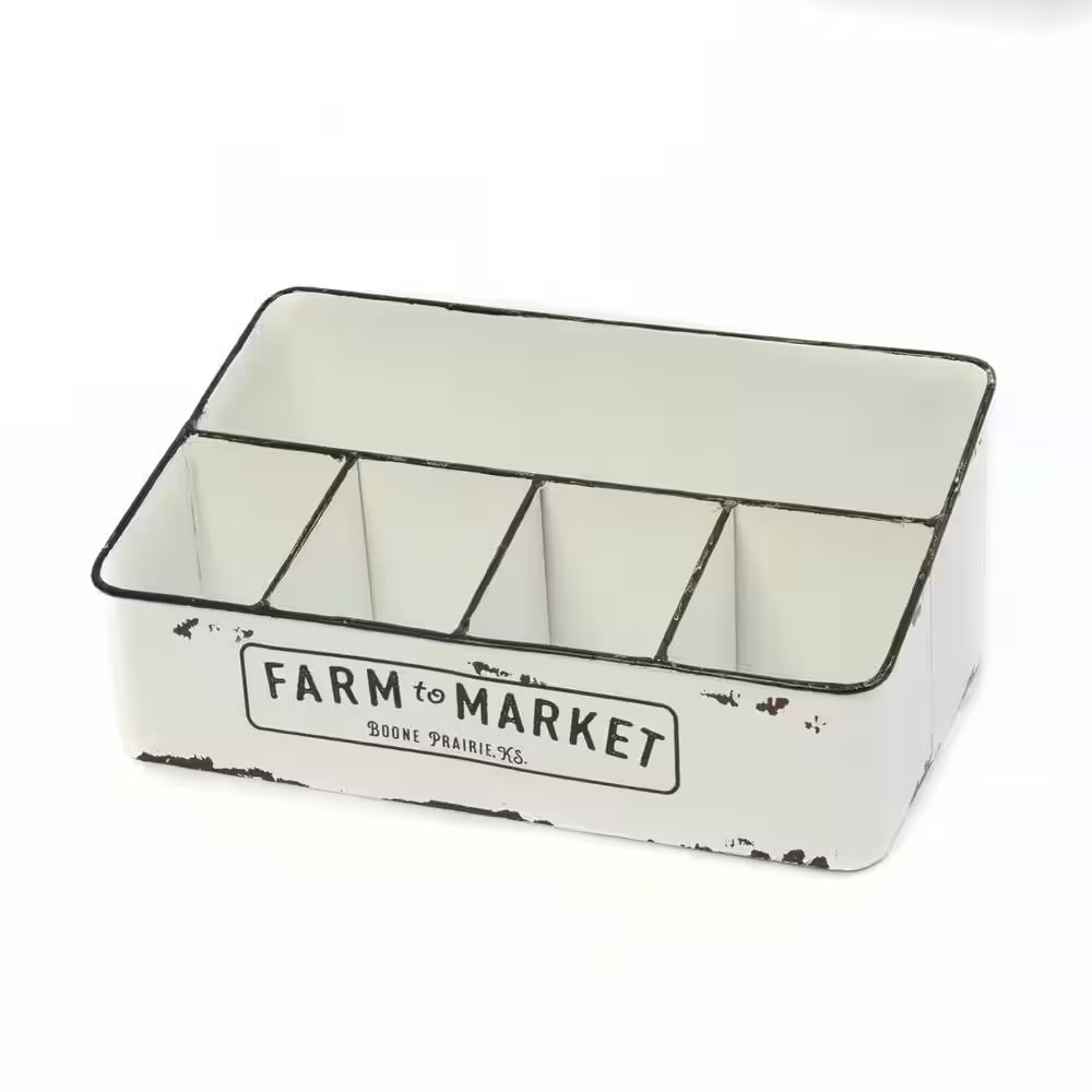 14.3 In. L Metal Farm to Market Container