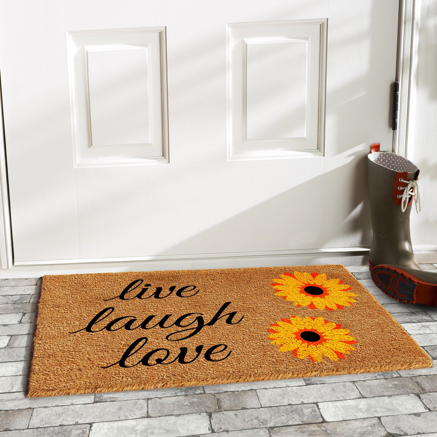 Sunflower Live Laugh Love Doormat